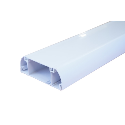 Marco Elite Compact 145mm x 50mm 3 Compartment Dado Trunking 3m Length PVC White