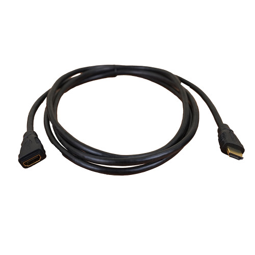 2m HDMI High Speed with Ethernet Male to Female 30Awg Black