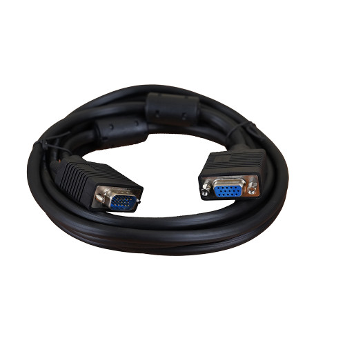 3m SVGA HD15 Male to Female Lead Black