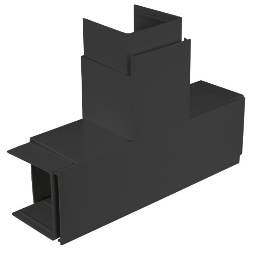 CMW Ltd | Black Fabricated 100 x 100 Flat Tee