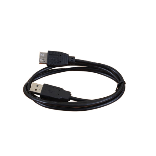 1m USB 2.0 Type A Male to Female Cable Black