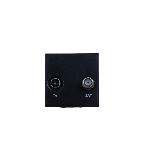 Scolmore MM425BK Click, New Media, Black TV & Satellite EURO 50mm x50mm Module