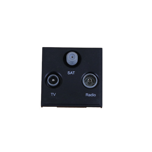 Scolmore MM430BK Click New Media Black TV Radio & Satellite EURO 50x50mm Module
