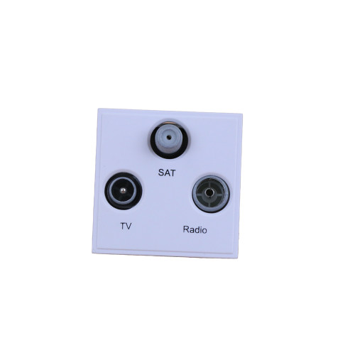 Scolmore MM430WH Click New Media White TV Radio & Satellite EURO 50x50mm Module