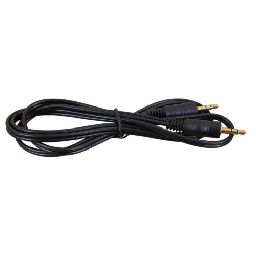 1.5m 3.5mm Stereo Male to Male Audio Lead Black (Each)