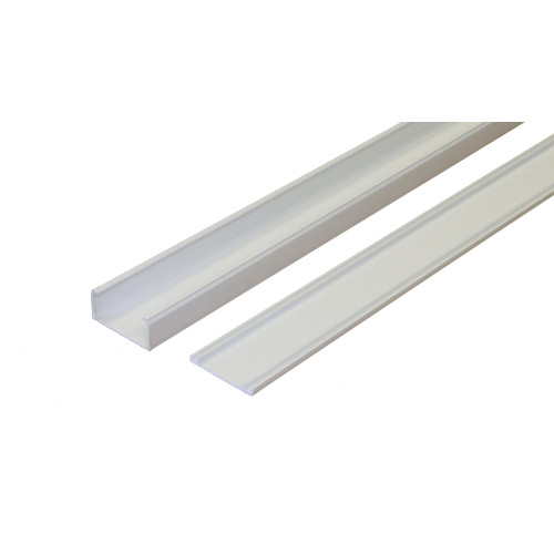 Marshall-Tufflex MMT5WH | Marshall Tufflex 50mm x 25mm Standard PVC Mini Trunking White 3m length (3m lgth)