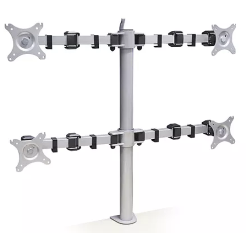 CMW Ltd | Algar Quadruple Monitor Arm VESA 75/100 - Grey