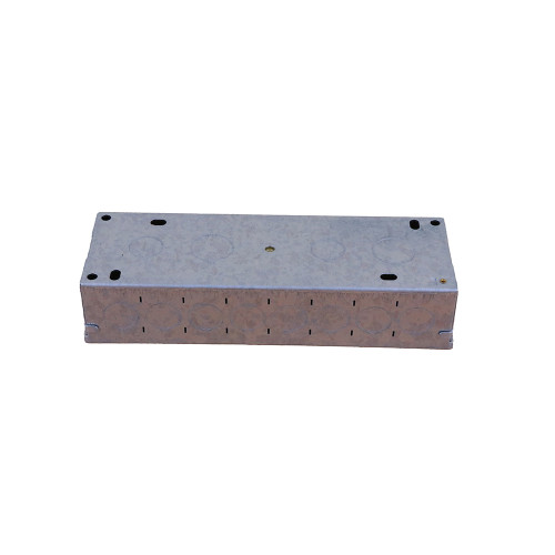 Scolmore MP520 Click 47mm Deep New Media Galvanised Back Box - 8 Apertures