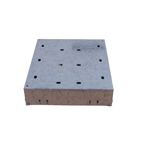 Scolmore MP525 Click 47mm Deep New Media Galvanised Back Box With Central Divider - 2 x 8 Apertures