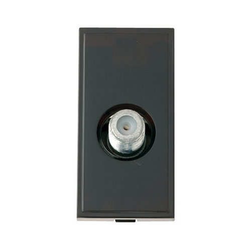 Scolmore MM405BK | Click New Media Black Female F-Type Satellite EURO Module 50 x25mm