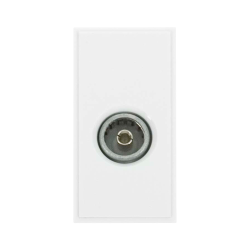 Scolmore MM410WH | Click New Media White Female PAL Co-Axial EURO Module 50 x25mm
