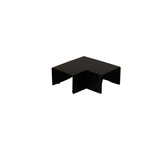 Dietzel Univolt Black Plastic Trunking FFA4BL | Black 40mm x 25mm Flat Angle