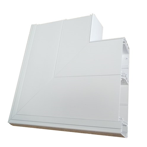 CMW Ltd, Dado Trunking | Marco Elite PVC White Cat6 Data Dado Trunking Flat Angle-Down