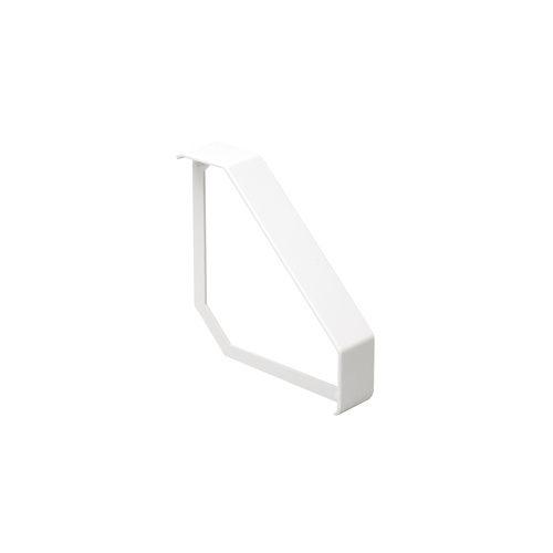CMW Ltd Angled Bench Trunking | Marco Satin Anodised Aluminium White, Bench Trunking Joint Cover, 100mm x 100mm, 