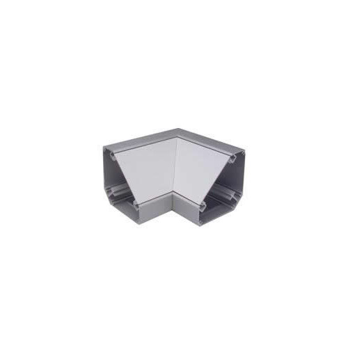 CMW Ltd Angled Bench Trunking | Marco Satin Anodised Aluminium White, Bench Trunking Internal Angle, 100mm x 100mm, 