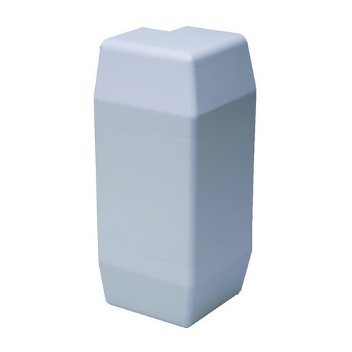 CMW Ltd | Marco Apollo PVC White 3 Compartment Chamfer Dado - Skirting Trunking External Angle