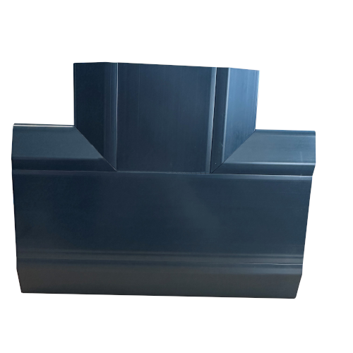 Marco Apollo 170mm x 50mm 3 Compartment Chamfered Straight Trunking Flat Tee PVC Charcoal