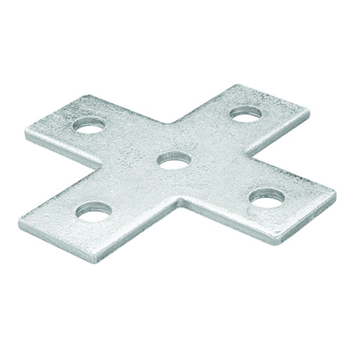 Marshall Tufflex 5 hole flat cross bracket galvanised steel MTS108