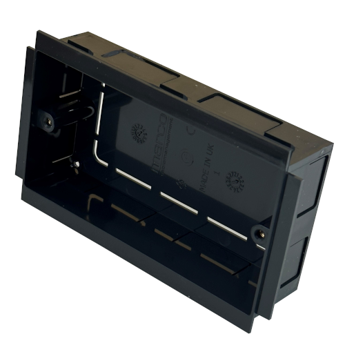 Marco Dado&acirc;Skirting 35mm Deep Double Gang Accessory Box PVC Charcoal