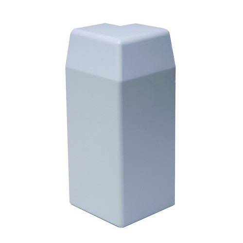 CMW Ltd | Marco Apollo PVC White 3 Compartment Skirting Dado - Trunking External Angle
