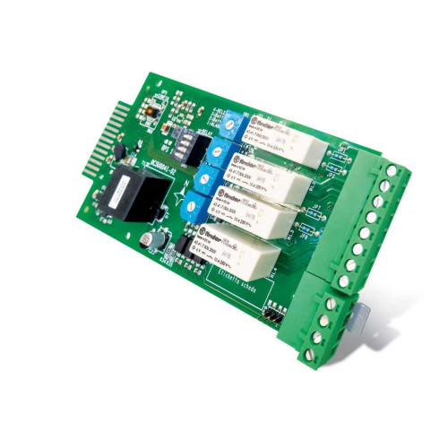 Riello MultiCOM 384 provides a set of relay contacts to provide UPS alarm and status indication.