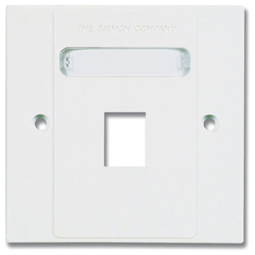 Siemon MX-BFP-S-01-02 | Siemon 1 Port S/G Faceplate White
