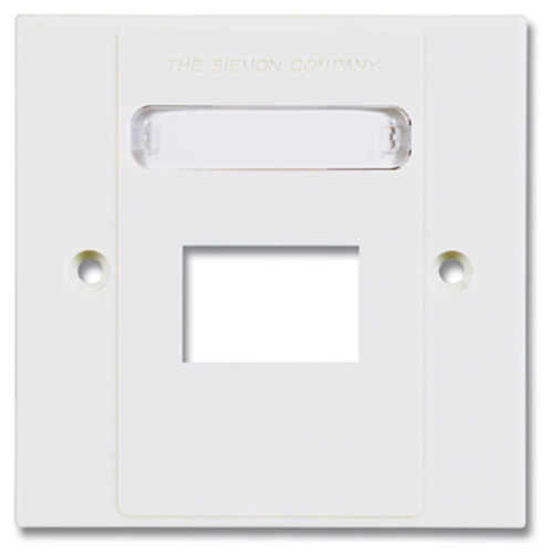 Siemon MX-BFP-S-02-02 | Siemon 2 Port S/G Faceplate White