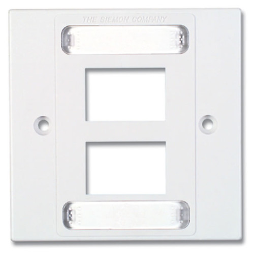 Siemon MX-BFP-S-04-02 | Siemon 4 Port S/G Faceplate White