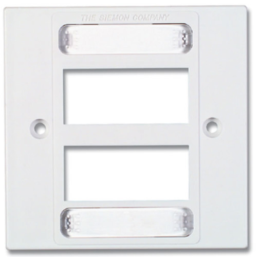 Siemon MX-BFP-S-06-02 | Siemon 6 Port S/G Faceplate White