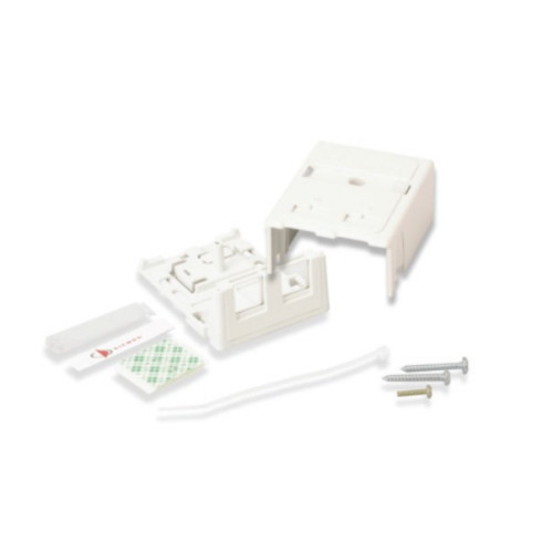 Siemon MX-SMZ2-02 | Siemon 2 Port Z-MAX Surface Mount Box White