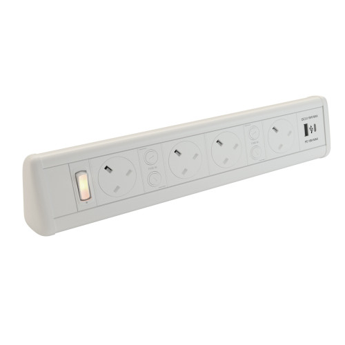 CMW Ltd | White 4 x Power 1 x Dual USB