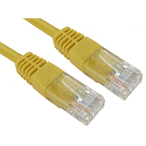 CMW Ltd, Structured Cabling Copper Patchcord | 20m Cat 5e Patch Lead Yellow