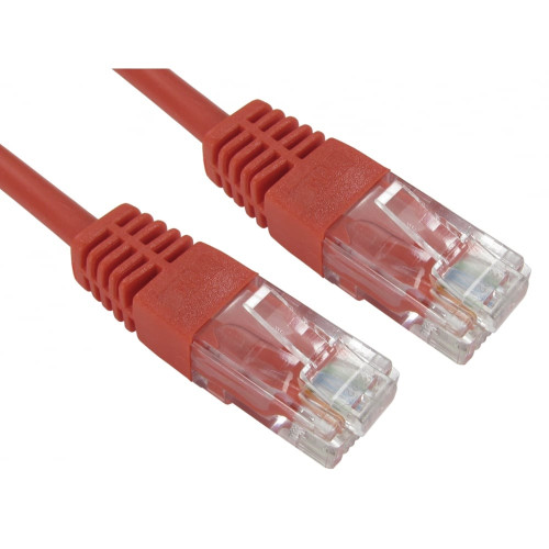 CMW Ltd, Structured Cabling Copper Patchcord | 2m Cat 5e Patch Lead Red