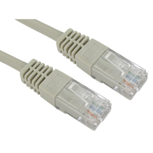 CMW Ltd, Structured Cabling Copper Patchcord | 50m Cat5e RJ45 U/UTP Moulded Patch Lead Grey