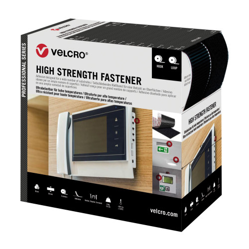 Velcro VEL-PS20009 | VELCRO&Acirc;&reg; Brand Pro Trade High Strength Fastener Tape 50mm x 5m Black