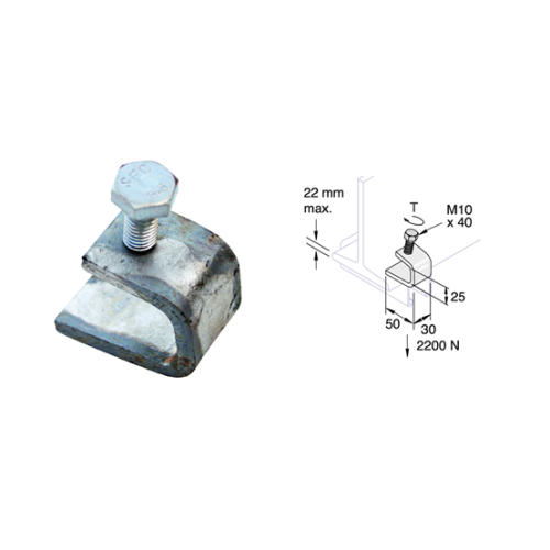 Unistrut/Network Pipe P1272 | Mild Steel Zinc Plated Channel Beam Clips