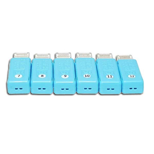 CMW Ltd | Patch App & Go Smart RJ45 Remote Plugs (Pack of 6) Numbered 7-12