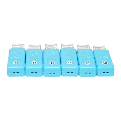 CMW Ltd | Patch App & Go Smart RJ45 Remote Plugs (Pack of 6) Numbered 13-18