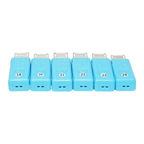CMW Ltd | Patch App & Go Smart RJ45 Remote Plugs (Pack of 6) Numbered 19-24