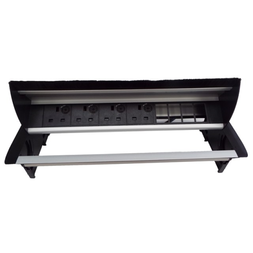 CMW Ltd Desk Cable Management | Desk Unit with 4 Power & 4 x Data Apertures