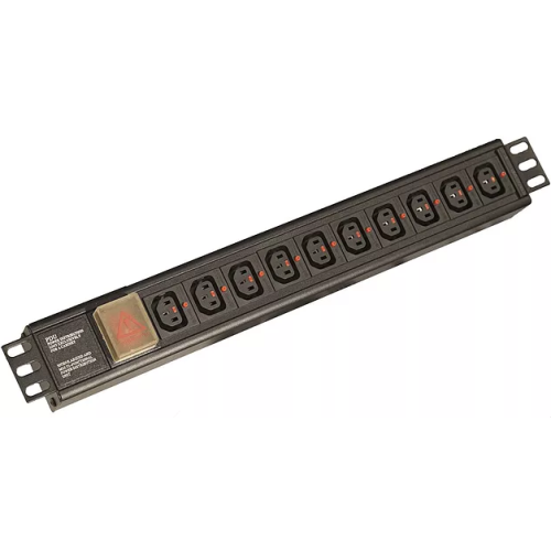 CMW Ltd Power Distribution Units | 16 Way IEC Lock Horizontal IEC-C13 PDU 1.5U 3m Switched- Black