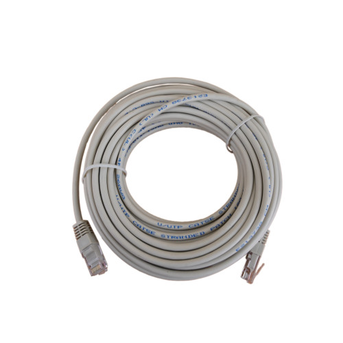 10m Cat5e RJ45 U/UTP Moulded Patch Lead Grey