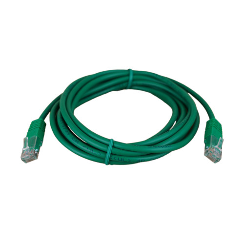 3m Cat5e RJ45 U/UTP Moulded Patch Lead Green