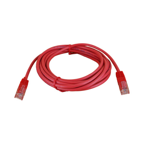 3m Cat5e RJ45 U/UTP Moulded Patch Lead Red