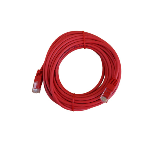 7m Cat5e RJ45 U/UTP Moulded Patch Lead Red