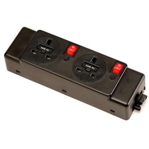 CMW Ltd | **Discontinued** 2 way modular power unit, two switches