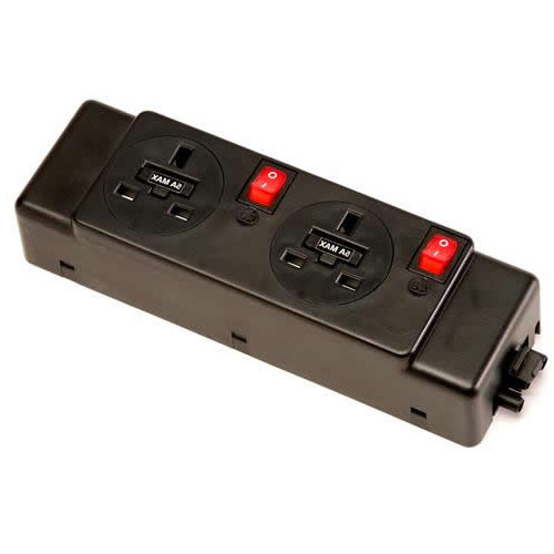CMW Ltd  | **Discontinued** 2 way modular power unit, two switches