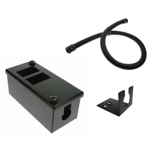 CMW Ltd | 2 Way POD / GOP Box 5m Kit 55mm Deep 20mm Conduit -Black-Each
