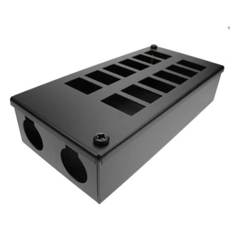 CMW Ltd | 12 Way POD / GOP Box 60mm Deep 2 x 32mm Entry - Black Each