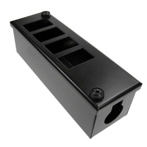 CMW Ltd | 4 Way POD / GOP Box 60mm Deep 25mm Entry- Black- Each